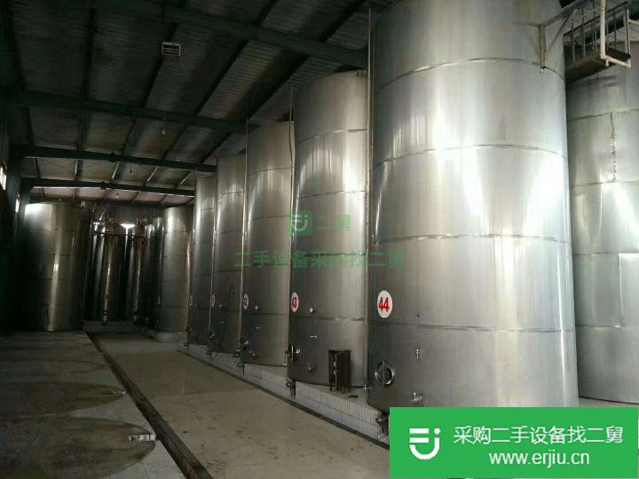 山東出售二手不銹鋼儲罐