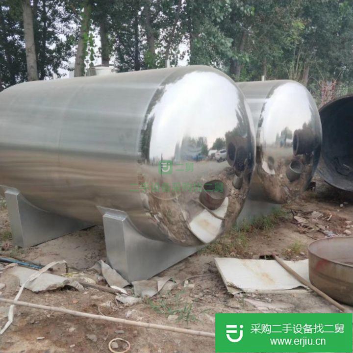 山東出售二手不銹鋼儲罐
