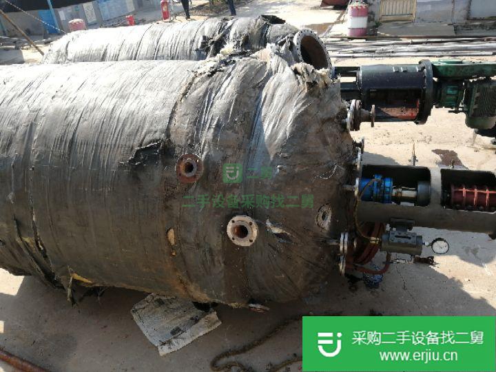 山東出售二手不銹鋼內盤管反應釜