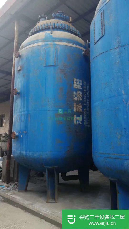山東出售二手20立方搪瓷反應釜