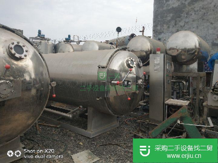 山東出售二手全自動4.6立方噴淋式殺菌釜