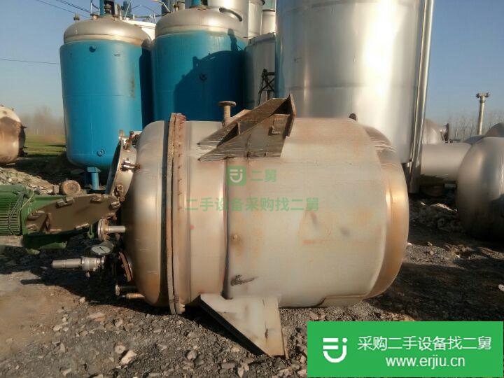 山東出售二手不繡鋼反應釜