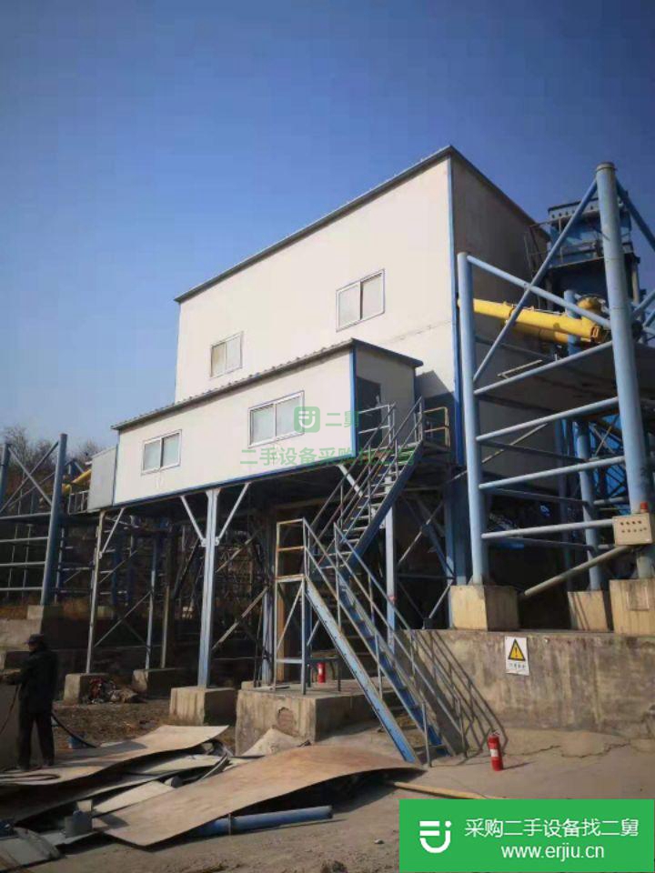 山東出售二手雙線180攪拌站