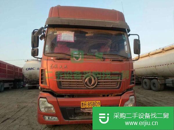 陜西出售二手東風天龍前四后八水泥罐車