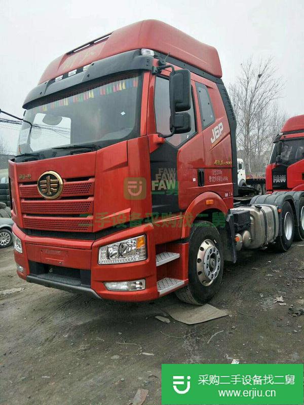 出售17年國五領航500馬力,J6P牽引車