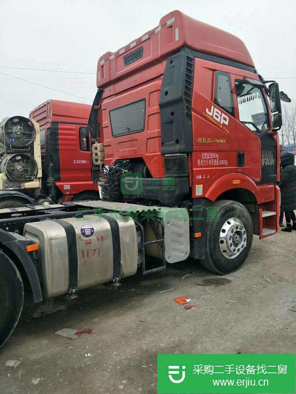 出售17年國五領航500馬力,J6P牽引車