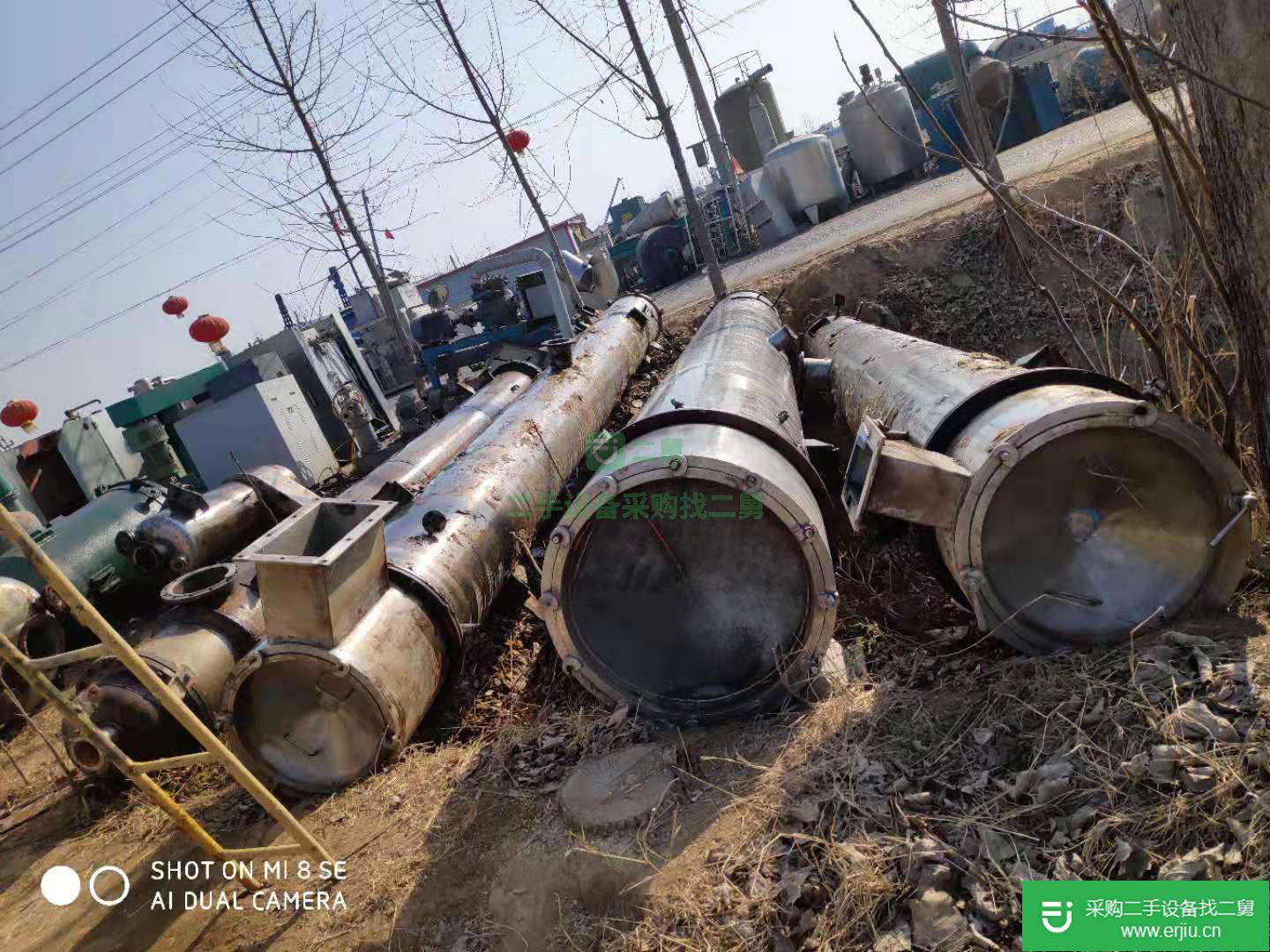 出售二手6噸三效降膜蒸發器