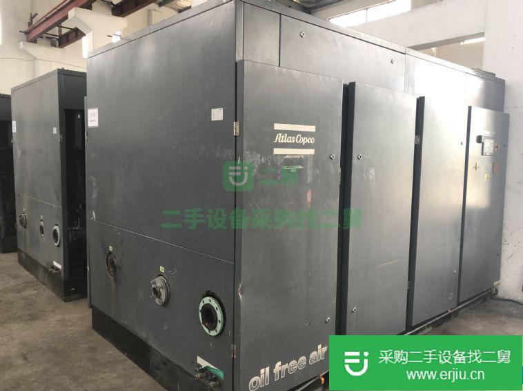 出售二手阿特拉斯無油ZR425螺桿式空氣壓縮機