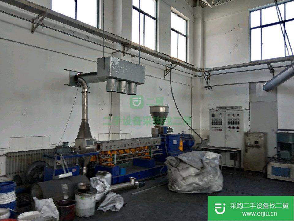 出售二手南京科爾克KTE-65雙螺桿造粒機