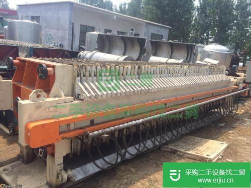 出售二手9成新80平方隔膜板框壓濾機