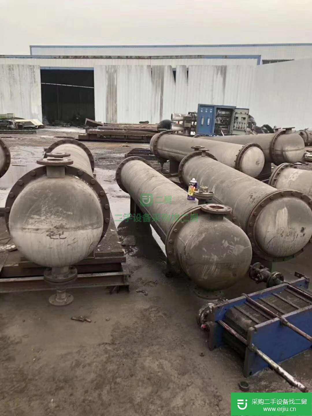 出售二手40平方不銹鋼冷凝器