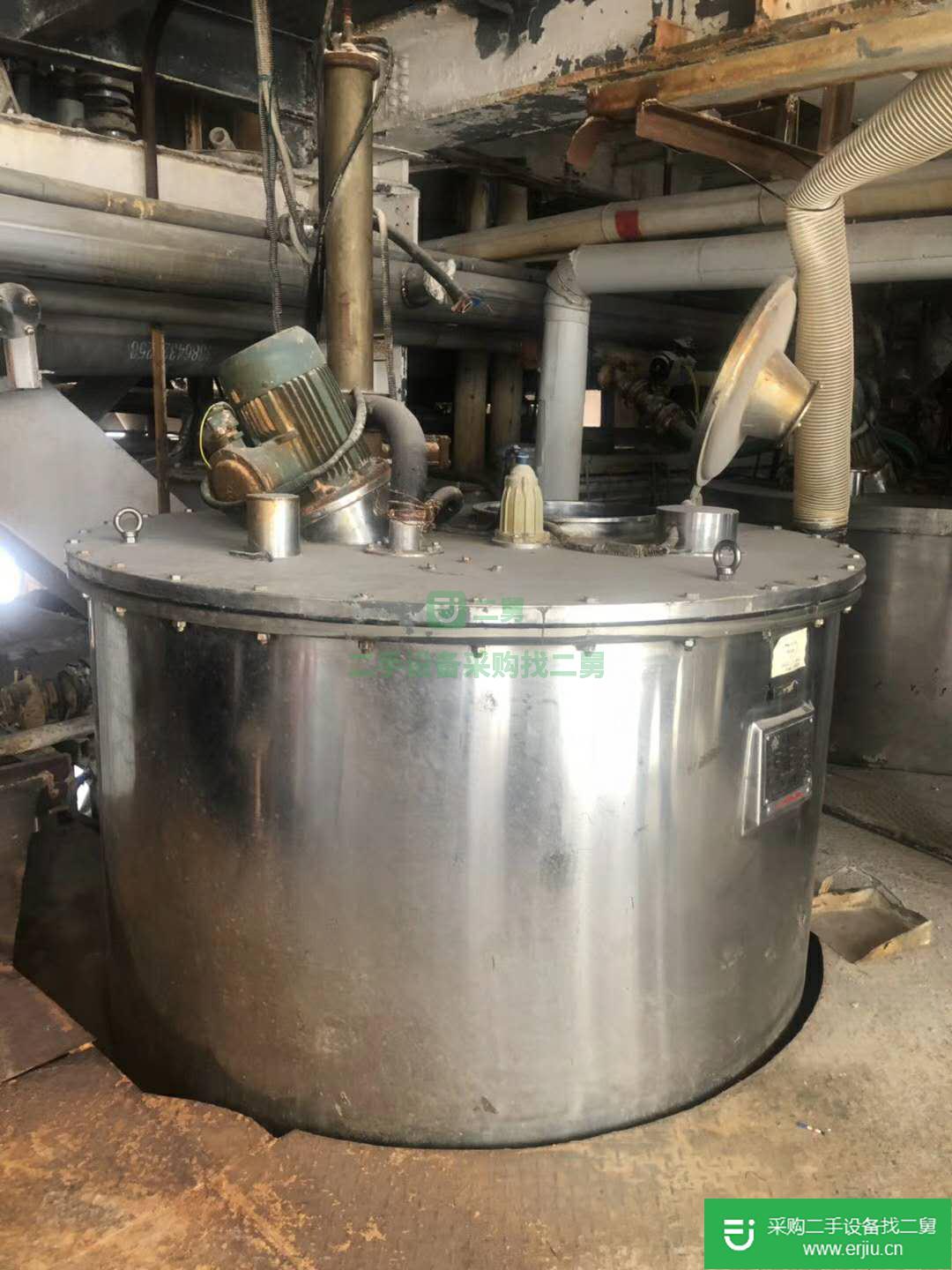 出售二手PGZ1600平板下卸料刮刀離心機