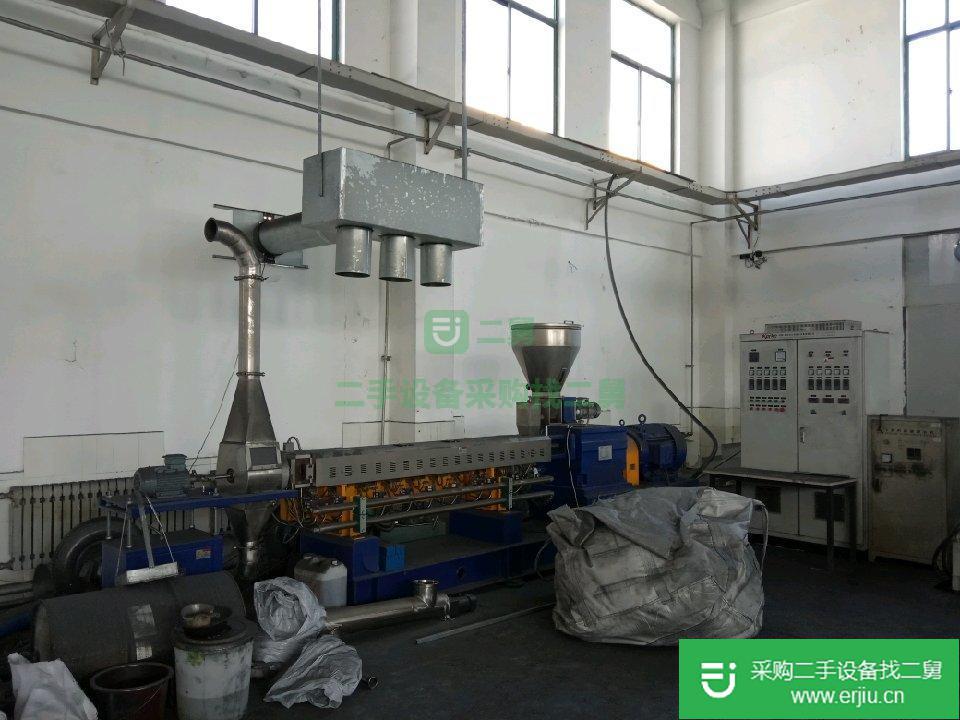 出售二手南京科爾克KTE-65雙螺桿造粒機
