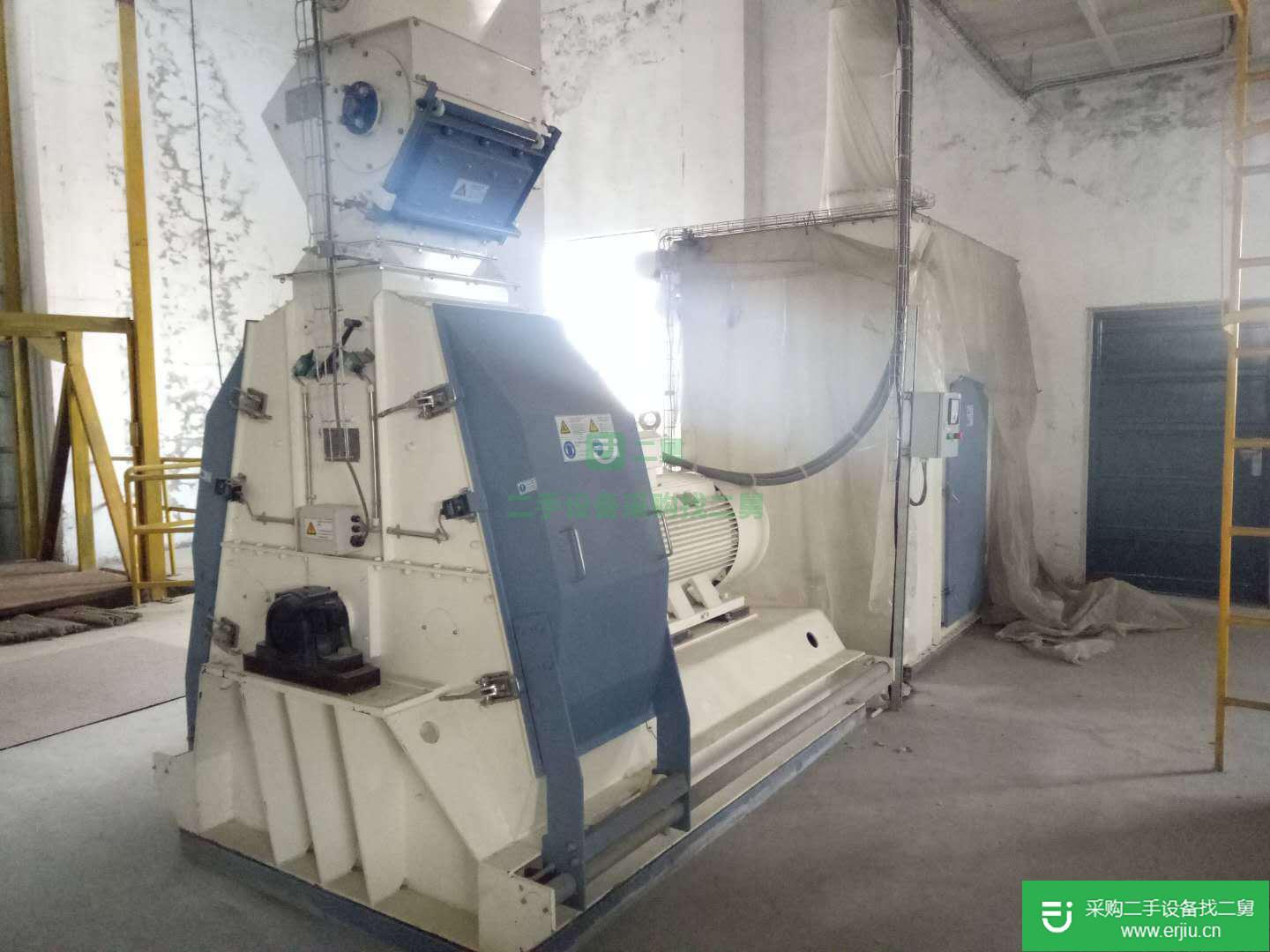 出售二手牧羊600型飼料顆粒機組