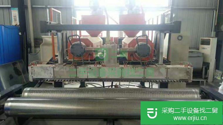 出售二手1.8米雙螺桿氣泡膜機