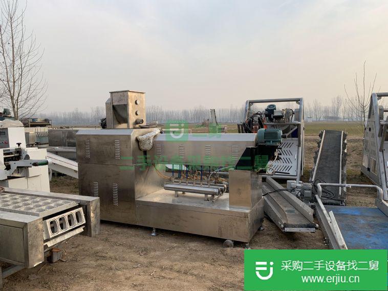 出售二手膨化機單螺桿狗糧膨化機