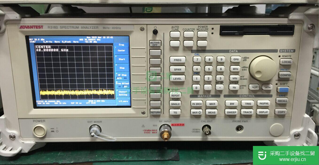 出售愛德萬Advantest R3182 40G頻譜分析儀9KHz-40GHz