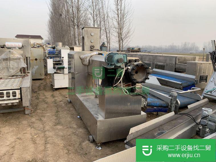 出售二手膨化機單螺桿狗糧膨化機