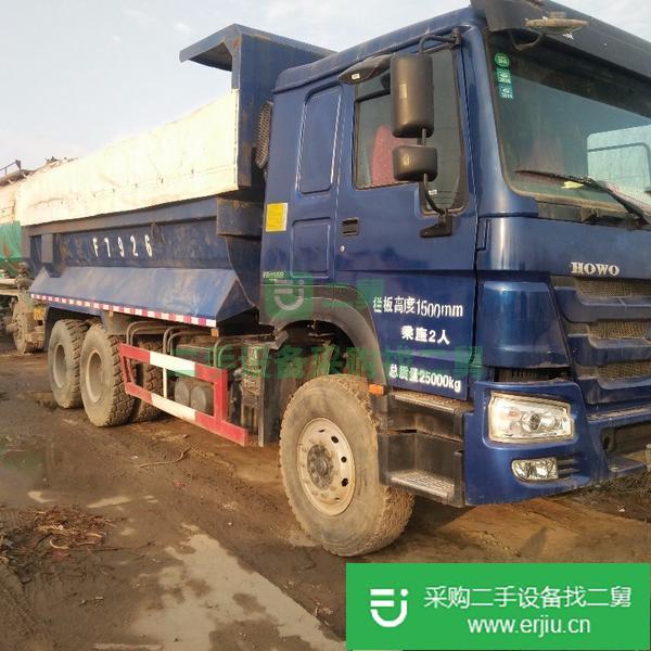 出售二手解放德龍歐曼豪沃翻斗車