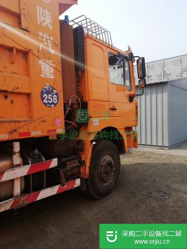 山西出售二手陜汽德龍F3000后八輪翻斗自卸車