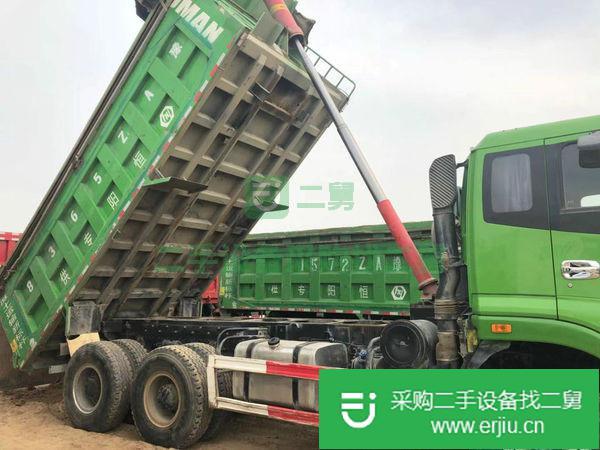 出售二手后八輪國五環保自卸渣土車