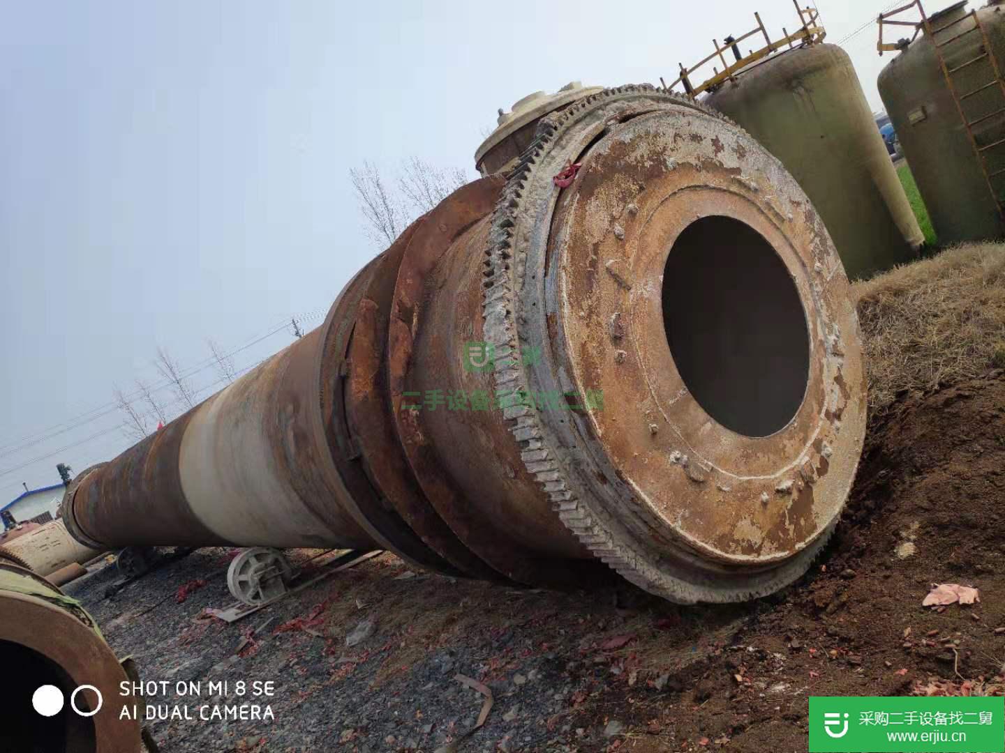出售二手2米X20米滾筒干燥機