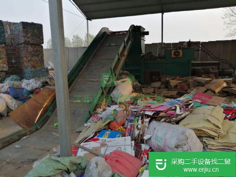 出售二手160型廢紙塑料瓶打包機(jī)