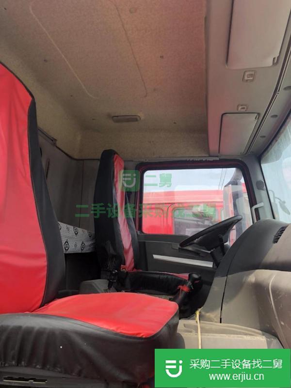 出售二手德龍后八輪渣土自卸車國四排放大箱長度5米8