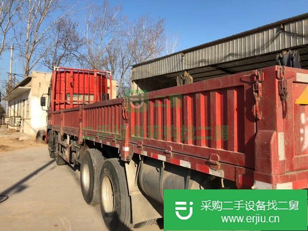 出售二手天龍前四后八平板半掛車