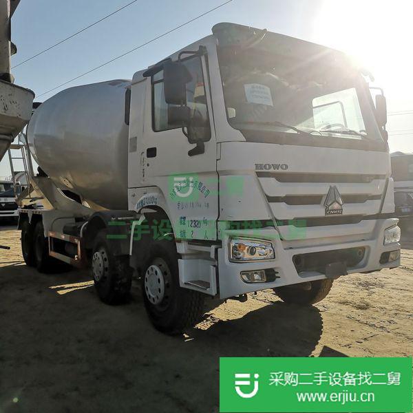出售二手國五排放豪沃攪拌車后八輪12方
