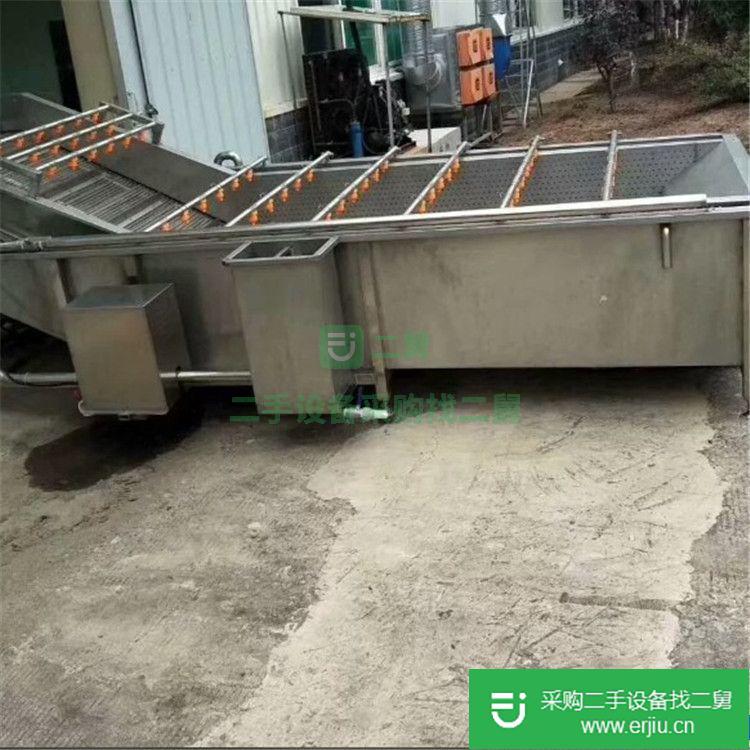出售二手304不銹鋼果蔬清洗機二手氣泡清洗機