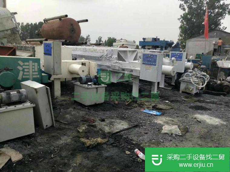 出售二手200平方京津隔膜壓濾機