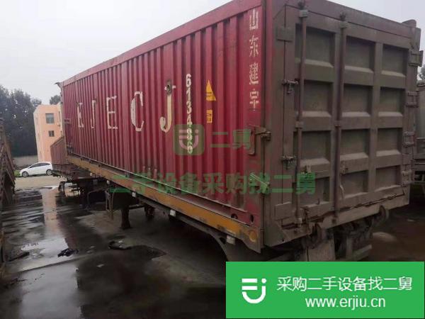 出售二手8.5米后翻半掛車