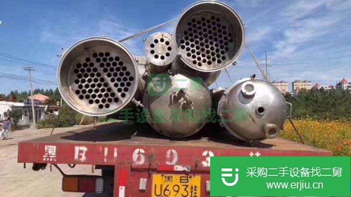 出售二手三效四體降膜蒸發(fā)器