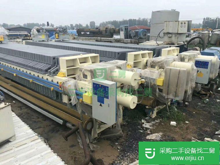 出售二手200平方京津隔膜壓濾機
