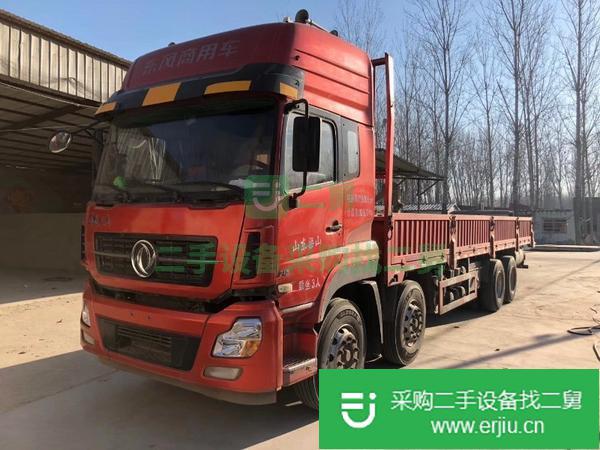 出售二手天龍前四后八平板半掛車