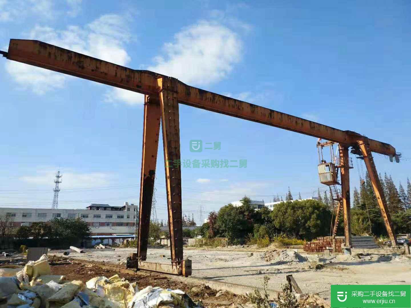 出售二手MH型10T龍門吊跨度22米外懸9米