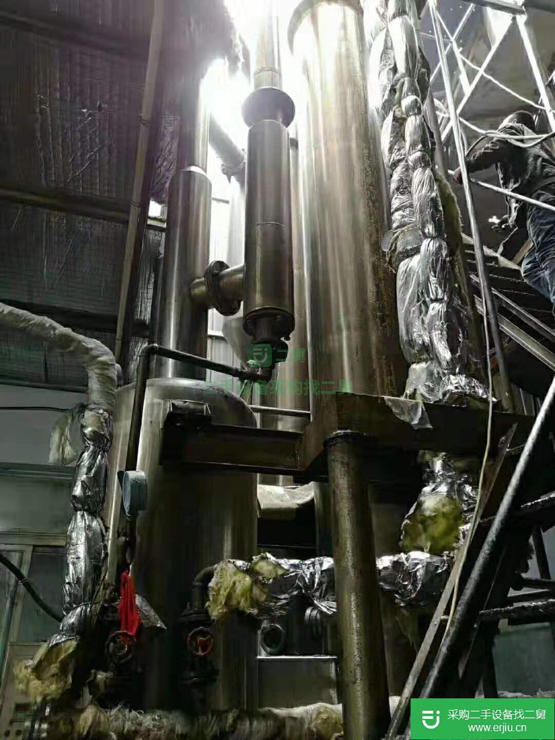 出售二手316L雙效降膜蒸發器