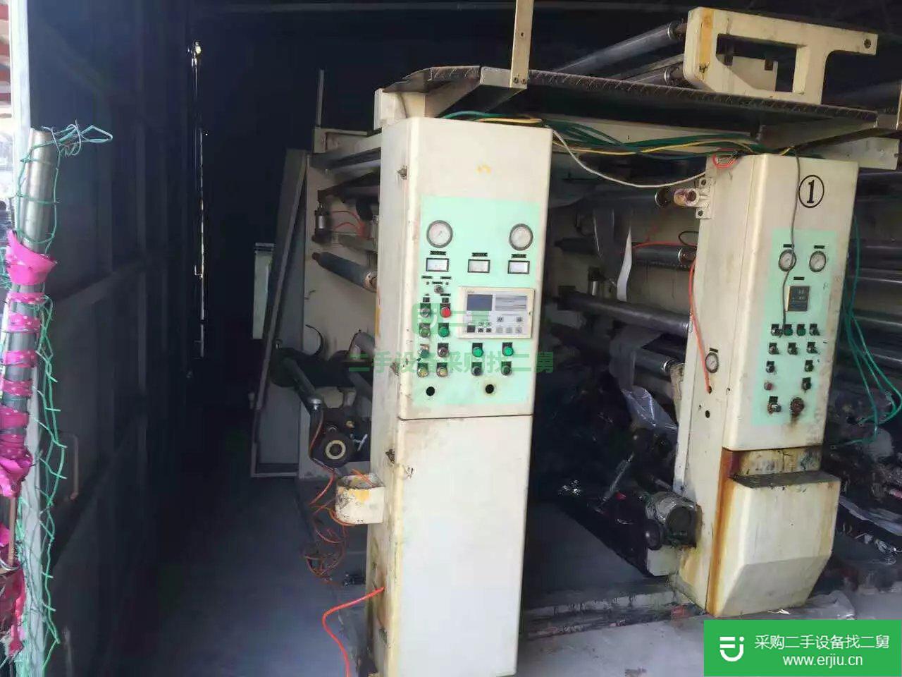 出售二手印刷設備建設1.1米八色凹印機 彩印機