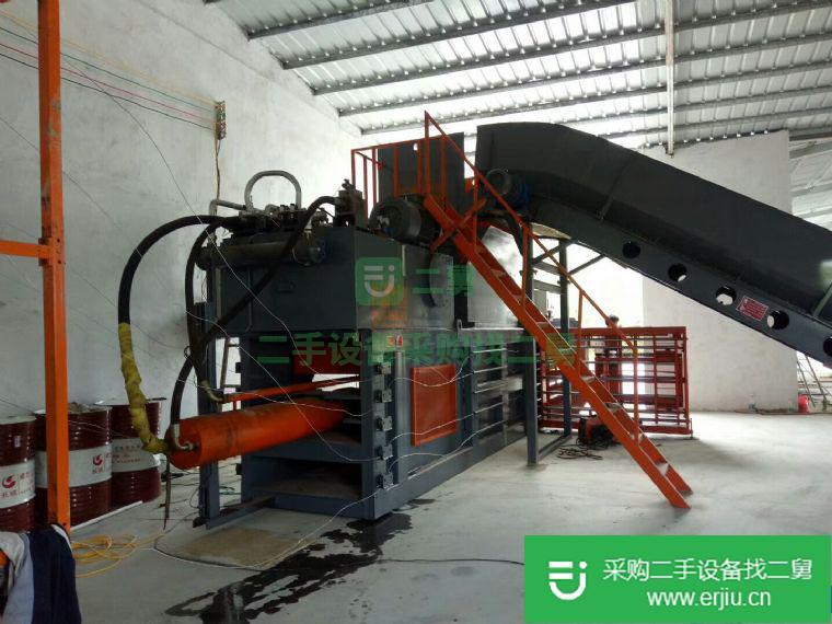 二手200型廢紙塑料瓶輕薄料廢鐵打包機(jī)