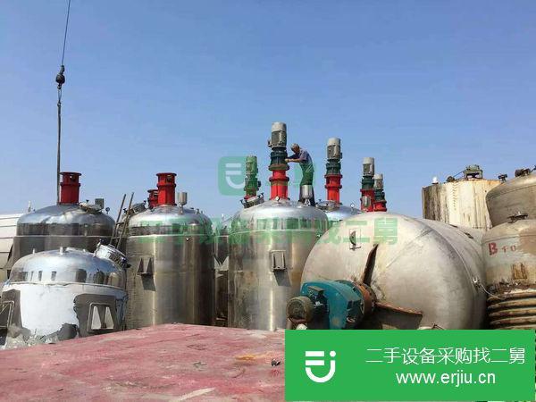 出售二手搪瓷反應釜,不銹鋼反應釜,1-20噸反應釜