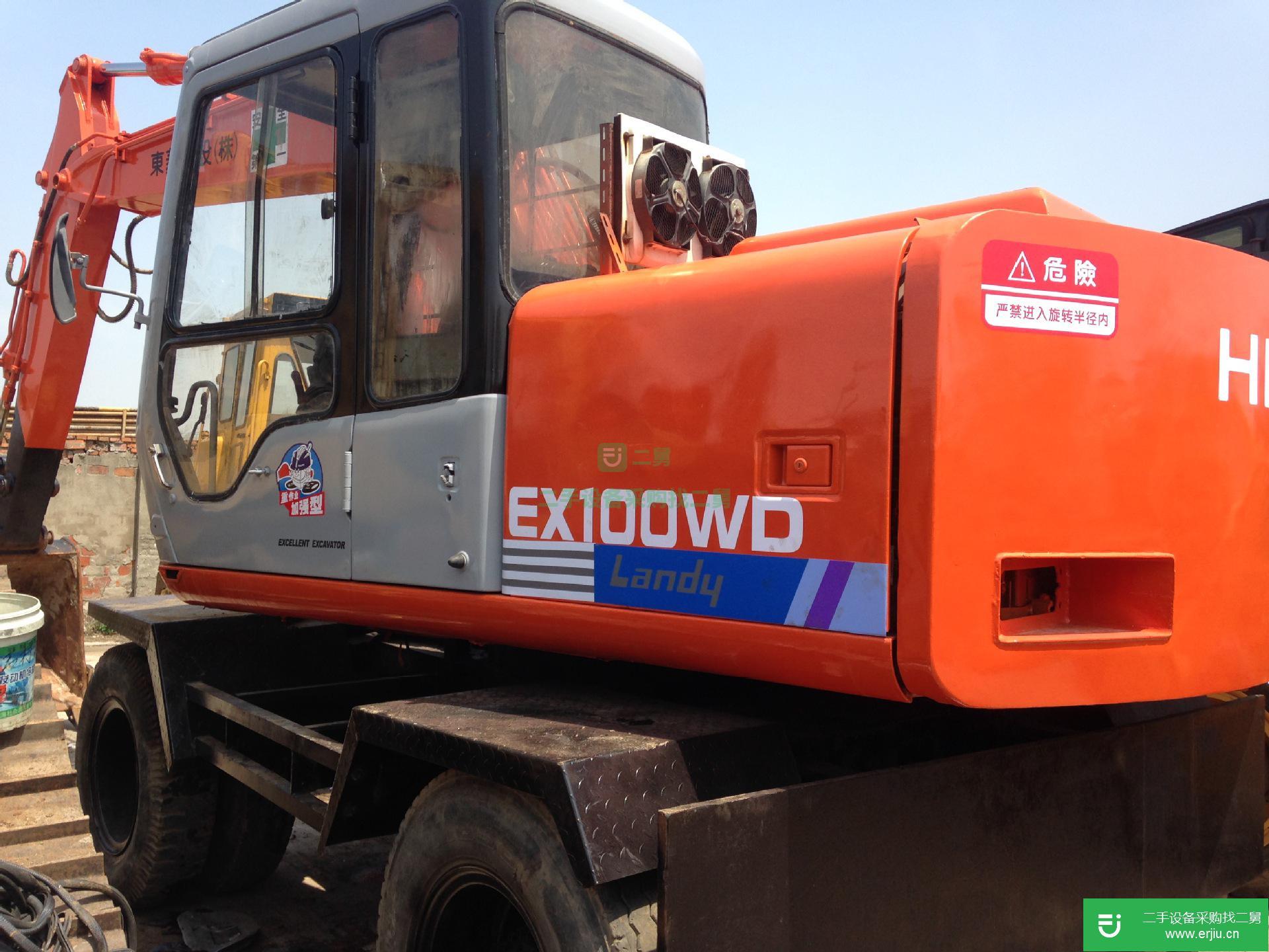 HITACHI日立EX100WD-1輪式挖掘機出售.日本原裝