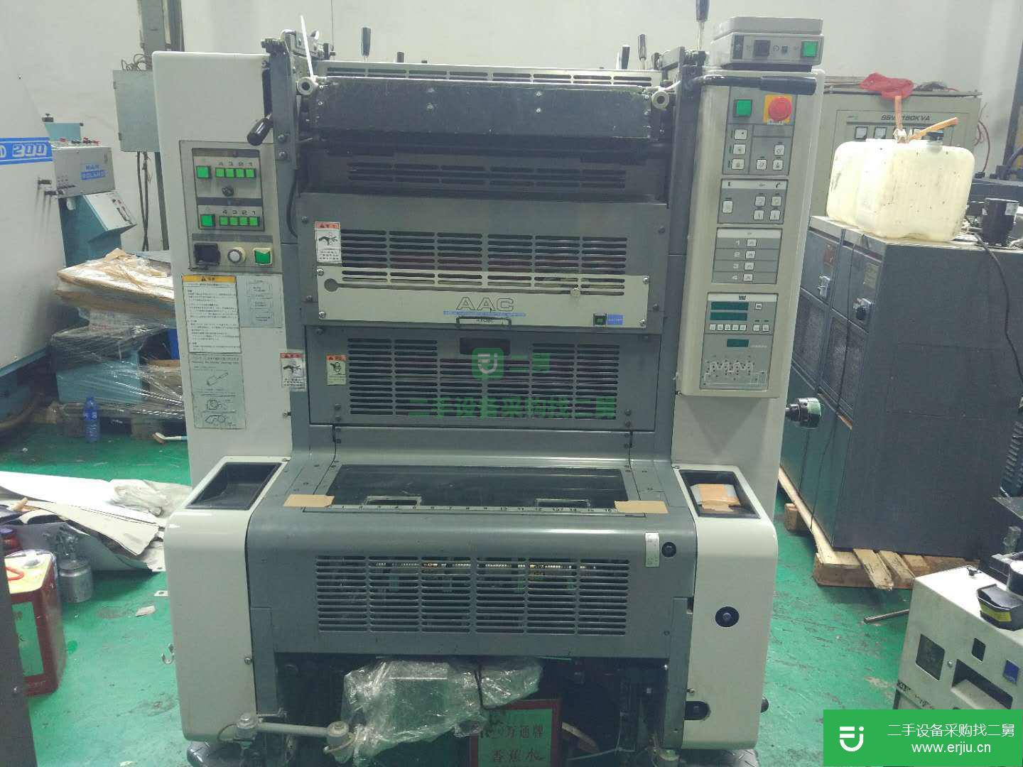 日本原裝進口良明利優比524HXX+L 六開四色加上光二手膠印機