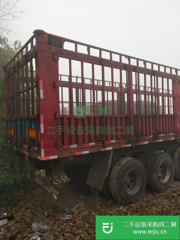 出售二手15年13米花籃半掛車