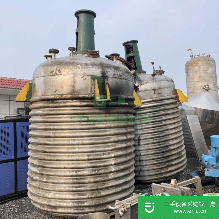 出售不銹鋼外夾套反應釜5000升