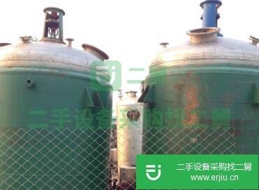 河北滄州出售2016年九成新的二手10噸不銹鋼反應(yīng)釜