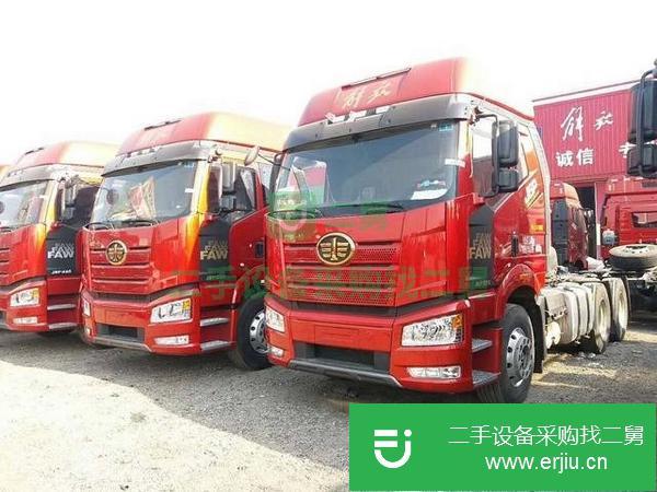 出售解放J6雙驅(qū)二手半掛車420馬力