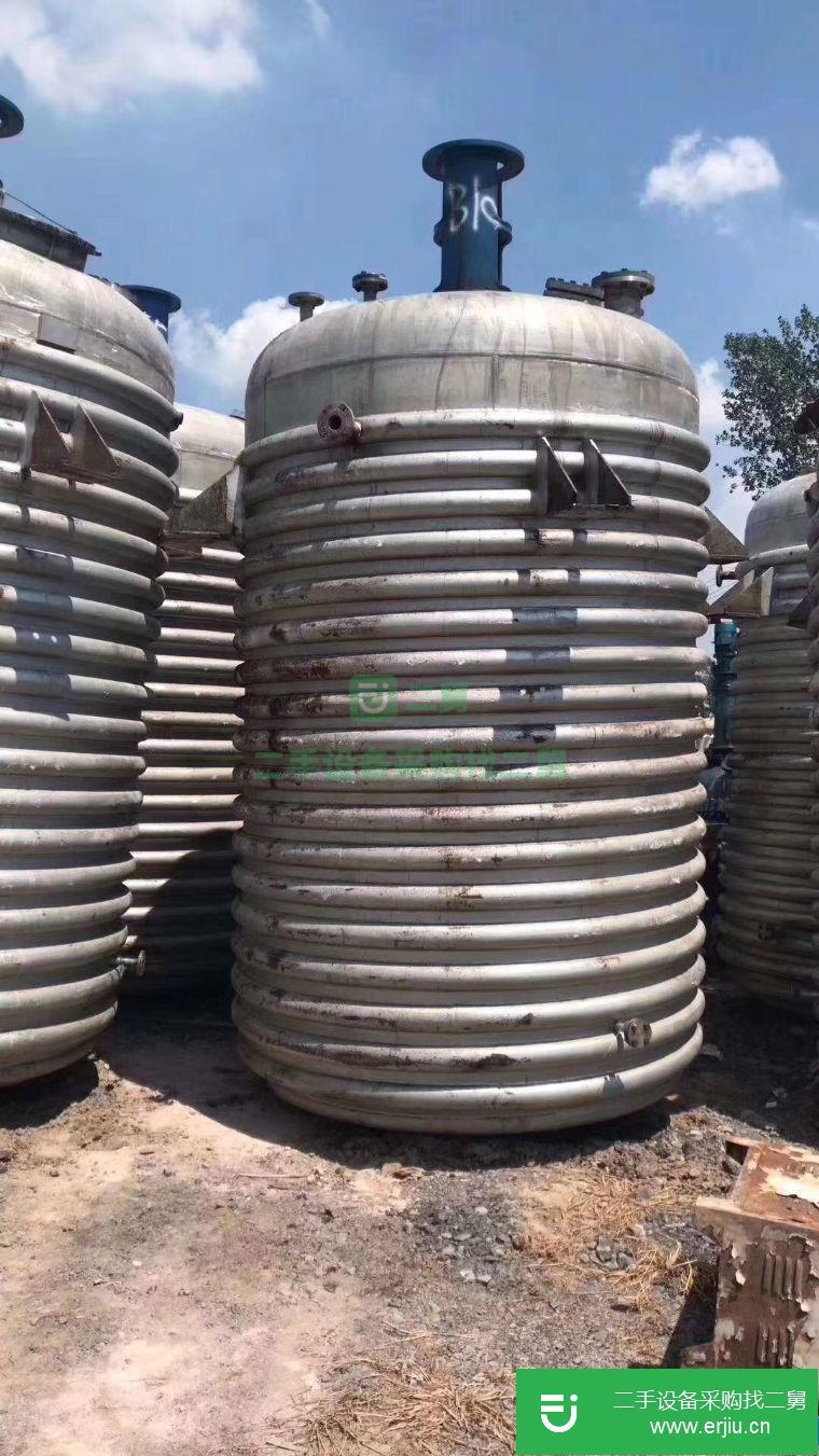 出售二手不銹鋼反應釜 5噸  10噸 15噸 20噸