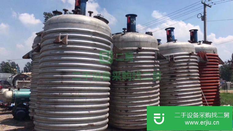 出售二手不銹鋼反應釜 5噸  10噸 15噸 20噸
