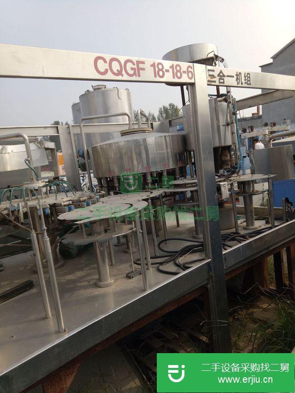 出售二手18頭三合一灌裝機